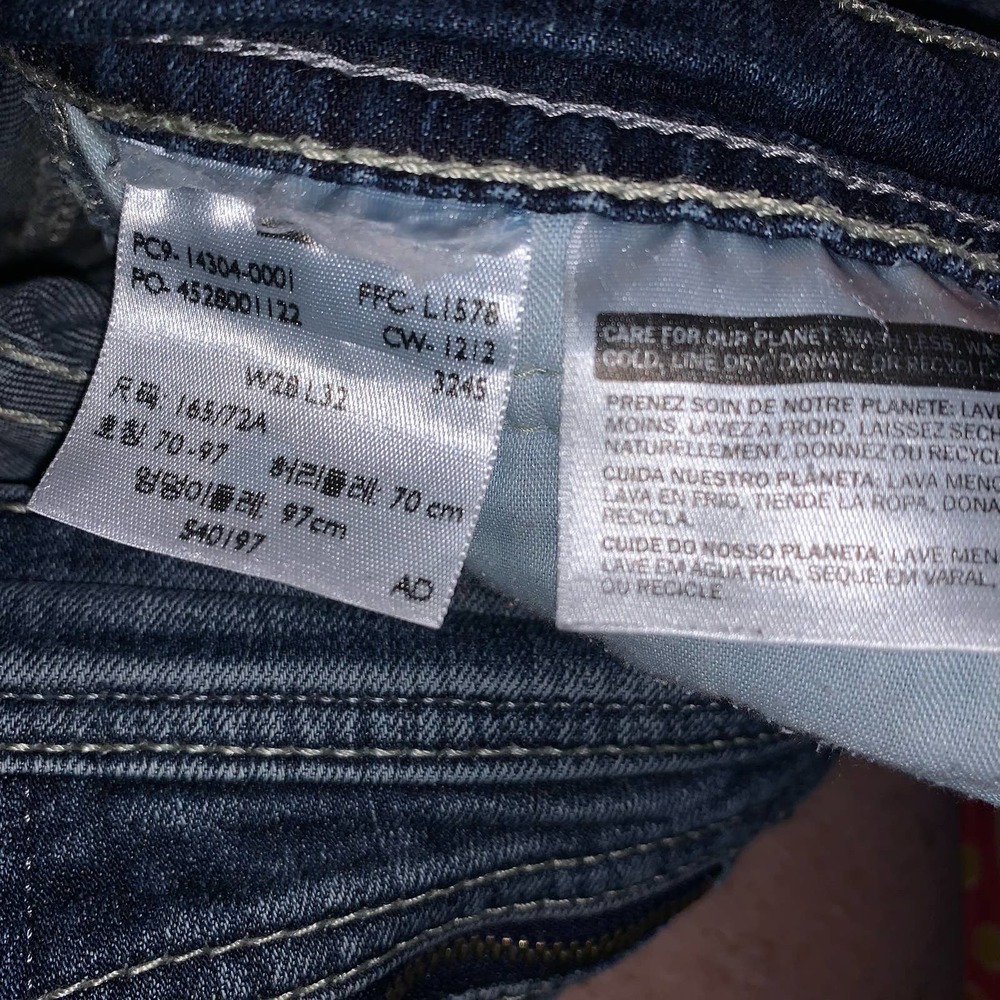 Levi’s Medium Wash Demi Curve Low Rise Skinny Jeans Tag 28 x 32 ( 30 X 30) - Picture 10 of 11